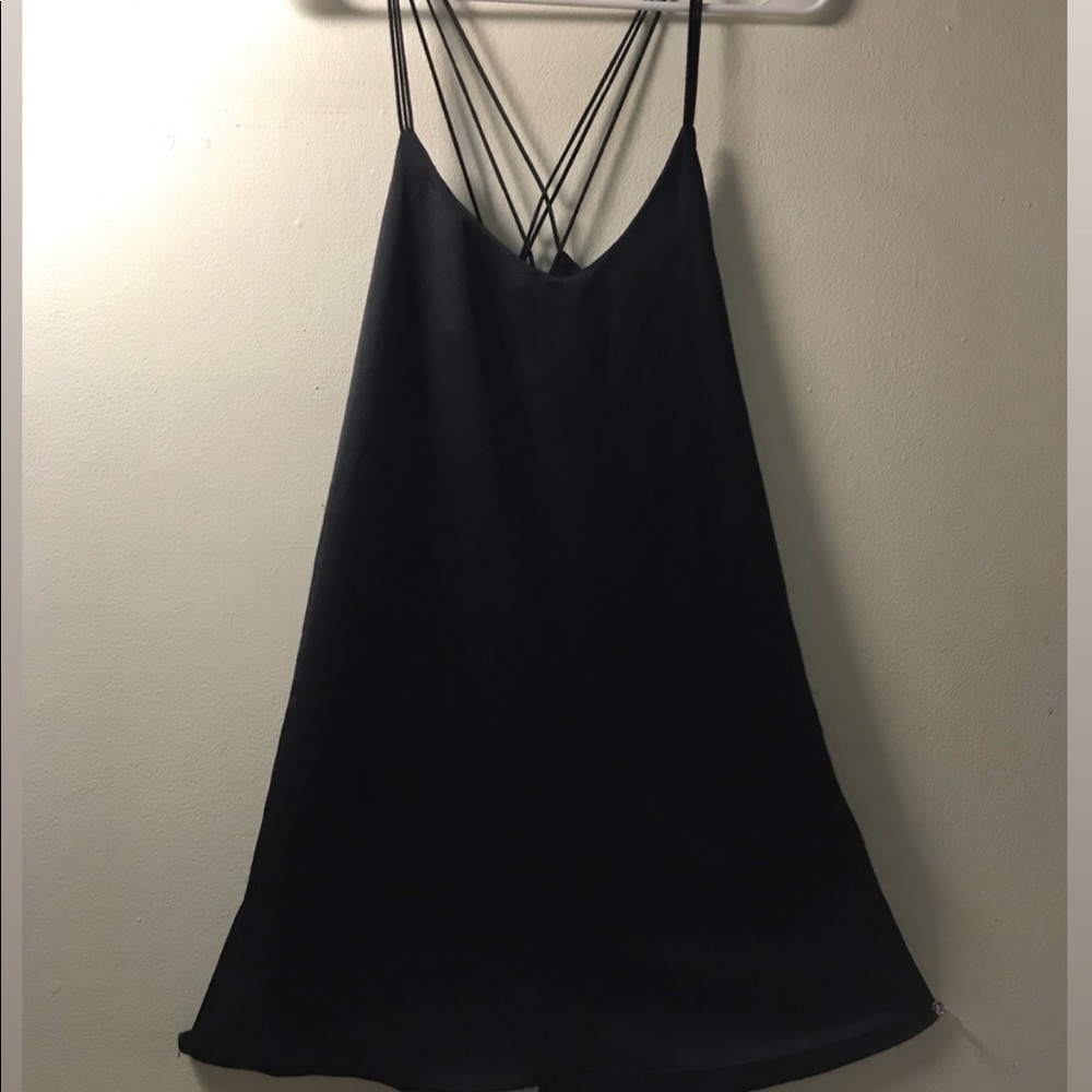 LBD Slip Dress Strappy Back.